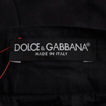 DOLCE&GABBANA/ドルチェアンドガッバーナ レディース 膝丈 フレア タックスカート ソフトオーガンジー 38 S 黒 [NEW]★51EC12_画像6