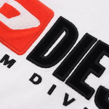 【美品】DIESEL/ディーゼル T-SILY-DIVISION レディース 半袖 Tシャツ トップス ロゴ クルーネック XS 白 黒 赤[NEW]★51EC44_画像4
