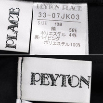 peyton place/ペイトンプレイス テーラードジャケット カットソー 長袖 薄手 綿混 ダブル ノーベント 13B XL 黒[NEW]★51EF67_画像7