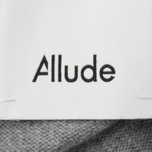 【美品】ALLUDE/アリュード ロング ニットワンピース 長袖 ウール×カシミヤ クルーネック 丸首 S グレー [NEW]★51HI03_画像7