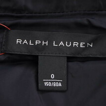 RALPH LAUREN BLACK LABEL/ラルフローレンブラックレーベル ダウンジャケット コート ベルト付き 0 150/80A 黒 [NEW]★51LA77_画像7
