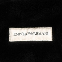 EMPORIO ARMANI/エンポリオ アルマーニ メンズ ショートコート フェイクムートンジャケット フーデッド 48 黒 [NEW]★61AB43_画像8