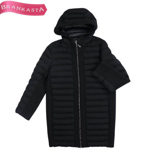 MONCLER/モンクレール EMERAUDE 220934998280 54694 レディース ダウンコート ウール 長袖 ジップアップ 0 黒 [NEW]★61BF15