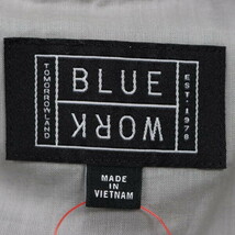 BLUE WORK/ブルーウォーク メンズ ブルゾン ジャケット 長袖 ジップアップ 薄手 XS S相当 グレー [NEW]★61CI50_画像7