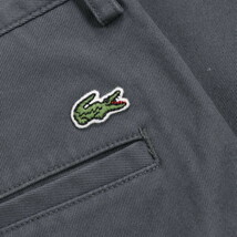 LACOSTE/ラコステ メンズ スキニーパンツ ストレッチ ロゴワッペン コットン ジップフライ 88 L相当 グレー [NEW]★61DN63_画像6