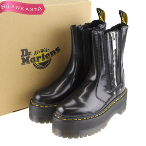 【美品】Dr.Martens/ドクターマーチン 2976 Max 26903001 チェルシーショートブーツ 靴 厚底 レザー 革 UK5 黒 [NEW]★62CA33