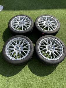 【ホイール・タイヤセット】　BBS CS021 7.5J +48 PCD100 5H & BFGoodrich/g-FORCE フェノム 235/40/18 バリ山