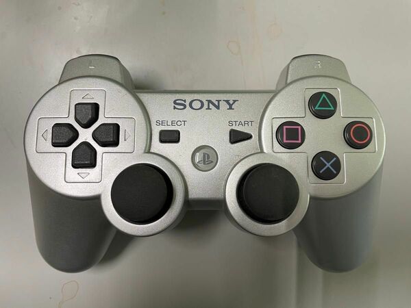 【動作確認】PS3 ワイヤレスコントローラー DUALSHOCK3 サテン・シルバー CECH-ZC2JSS　デュアルショック3