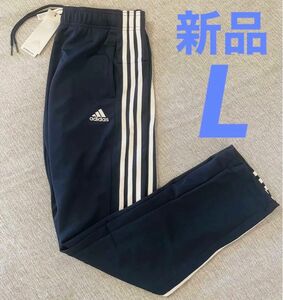 【新品未使用　タグ付】adidas アディダス ウォームアップ パンツ ジャージ L ネイビー