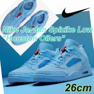 Nike Jordan Spizike Low Houston Oilers ナイキ ジョーダン スパイジーク ロー ヒューストンオイラーズ(FQ1759-400)青26cm箱あり