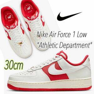 Nike Air Force 1 Low Athletic Department ナイキ エアフォース1 ロー アスレチックデパートメント(FN7439-133)赤30cm箱無し
