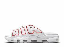 Nike Air More Uptempo Slide ナイキ エアモアアップテンポ スライド ホワイト アンド ユニバーシティレッド(FD9883-100)白26cm箱無し_画像5