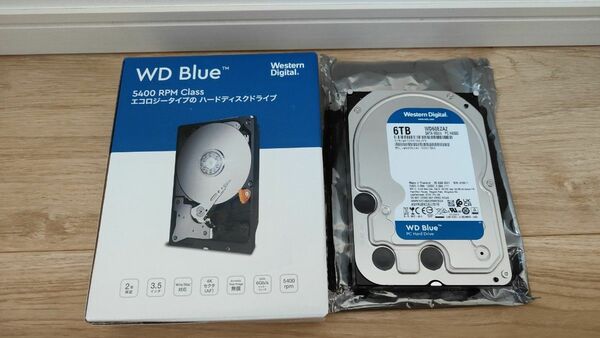 2台セット 使用時間652時間 6TB WD Blue 3.5インチ SATA 内蔵型HDD WD60EZAZ
