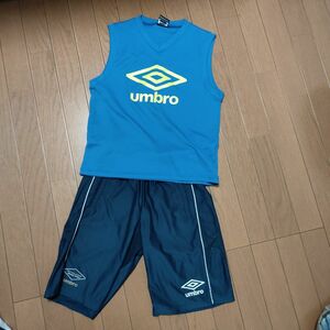 アンブロ　ハーフパンツ　 ネイビー　ランニングシャツ　