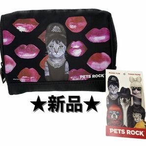 【新品】PETS ROCK ペッツロック　レディース　ポーチ　スクエアポーチ