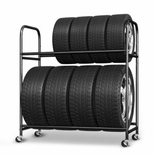  width 105cm tire rack maximum storage 8ps.@ with casters . stand 3 step adjustment possibility tire stand tire storage rack exchange storage free shipping TR001