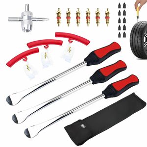  free shipping tire lever 24 point set tire exchange tool car bike bicycle tire repair wheel exchange removal and re-installation exclusive use tool storage sack attaching FT-XLT01