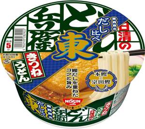 日清食品 日清のどん兵衛 きつねうどん だし比べ東 カップ麺 96g ×12個