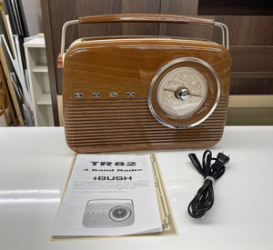 ウエストクリーク BUSH RADIO TR82 ラジオ 説明書付き AC100V 7W 50/60Hz 訳あり 現状品 札幌市手稲区