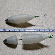 夜光容量約30cc 鉛交換タイプ 流線型カゴ釣り用自作遠投カゴ 2個セット 送料込み_画像4