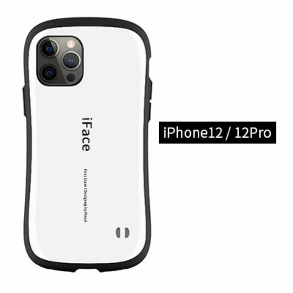白　　iFace iPhone12/12PRO アイフェイス ケース ケース 新品 未使用　耐衝撃　落下防止　傷防止　箱付き