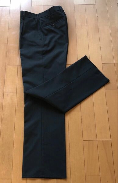 夏用　学生ズボン　学生服　制服　中学生 67 ワンタックズボン 黒 ブラック 日本製