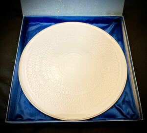 [ unused ] Germany made CLASSIC ROSE Classic rose plate large plate 33cm white Rosenthal Vintage dead stock 