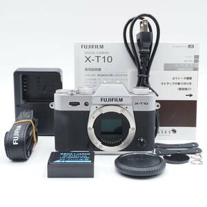 * первоклассный товар * FUJIFILM Fuji пленка беззеркальный однообъективный X-T10 корпус серебряный X-T10-S #2230