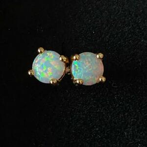  natural stone accessory opal earrings silver 925 18K gold color stone opal 