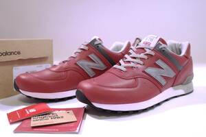 本物/廃番品 NEW BALANCE 英国製/限定品 M576RED レッド/最高級フルグレインレザー 希少US9/27cm MADE IN ENGLAND/国内正規品 新品未使用 