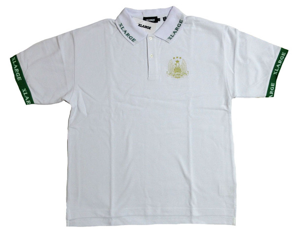 エクストララージ(XLARGE) ジャカード ロゴ ポロ 半袖シャツ Lサイズ ホワイト JACQUARD LOGO POLO SHIRT 101232013002