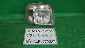 アクティ GD-HA6 右ヘッドランプASSY SDX NH578 100-22335