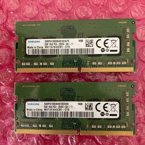 SAMSUNG PC4-2666V 8GBx2=16GB SOーDIMM メモリ　DDR4 