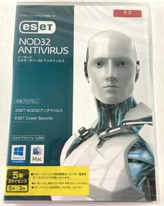 eseT NOD32 ANTIVIRUSi- комплект eno-ti-32 anti u il sfor Windows/Mac версия 5 лет 3 шт.. PC новый товар нераспечатанный [S161]