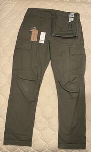 オアスロウ リップストップ カーゴパンツ orslow 6P RIPSTOP CARGO PANTS 2 M アーミーグリーン タグあり 裾カットなし