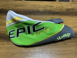 【中古美品】キャロウェイ Callaway /エピックフラッシュ　EPIC FLASH /FW用 ヘッドカバー 番手チップ有り