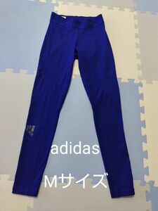 adidas ブルー　スポーツ　レギンス　タイツ　スパッツ