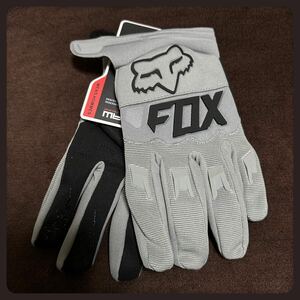 S グレー 灰 FOX RACING フォックス グローブ手袋 ダートパウ バイク モトクロス オフロード MX 防護手袋 レーシング MTB 春 夏 秋