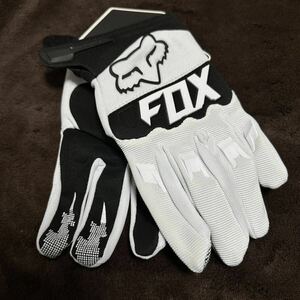 XL【最安値】ホワイト 白 FOX RACING フォックス グローブ手袋 バイク モトクロス オフロード MX レーシング MTB 春 夏 秋