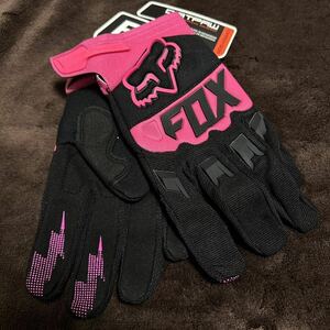 L【最安値】ピンク FOX RACING フォックス グローブ手袋 ダートパウ バイク モトクロス オフロード MX レーシング MTB 春 夏 秋