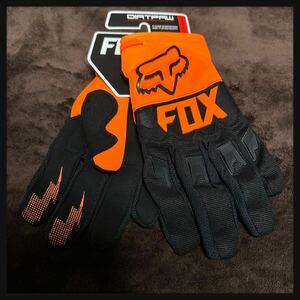  L 【最安値】オレンジ FOX RACING フォックス グローブ手袋 バイク モトクロス オフロード MX レーシング MTB 春 夏 秋