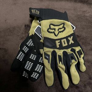  L 新 オークル 黄土色 FOX RACING フォックス グローブ手袋 ダートパウ バイク モトクロス オフロード MX レーシング MTB