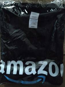 アマゾン amazon Tシャツ クルーネック プリント ロゴ 英字 半袖 XXXL 黒 ブラック　