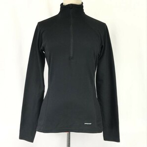 パタゴニア/Patagonia★ハーフジップ/長袖ハイネックトップス【レディースS/黒/black】jacket/トレーナー/Tシャツ/Shirts◆BH732