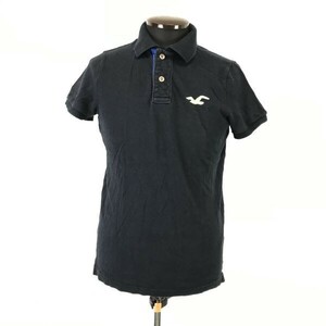 HOLLISTER/ホリスター★ポロシャツ/半袖シャツ【メンズS/black/黒】カジュアル/Tops/Shirts◆BH737