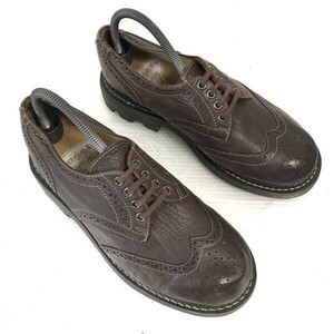 ポーランド製/Vintage☆JOHN FLUEVOG/ジョンフルーボグ☆本革/グッドイヤー製法/ウイングチップ【8/26.5茶/BROWN】dress shoes◎CC-97