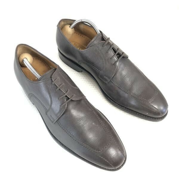 オランダ老舗/Vintage★AVANG/アバン★本革/グッドイヤー製法/Uチップ【7/25.5/茶/BROWN】ビジネス/dress shoes◆bA-23