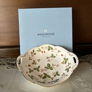 WEDGWOOD ワイルドストロベリー プレート 洋食器 箱付 陶器 トレー ウェッジウッド 