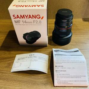 SAMYANG MF 14mm F2.8 カメラレンズ 動作未確認 80サイズ