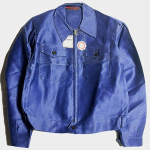 NOS! 40's フレンチ ライトブルーモールスキン サイクリスト ジャケット デッド NOS FRENCH BLUE MOLESKIN CYCLIST JACKET SAINT GEORGES